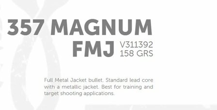 Sellier &amp; Bellot CA .357 Magnum FMJ 158/10,3