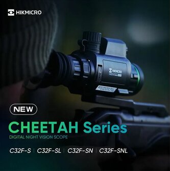 HikMicro Nachtzichtkijker Cheetah LRF Clip-On 850 nm IR (zonder draadkruis)