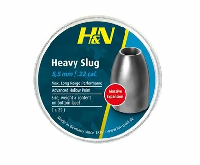 H&amp;N Slug HP Heavy.217 34gr/150S 5.51 mm