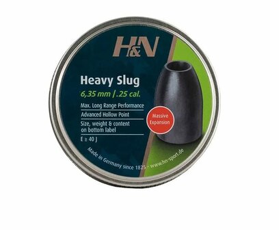 H&amp;N Slug HP Heavy.250 38gr/120S 6.35 mm