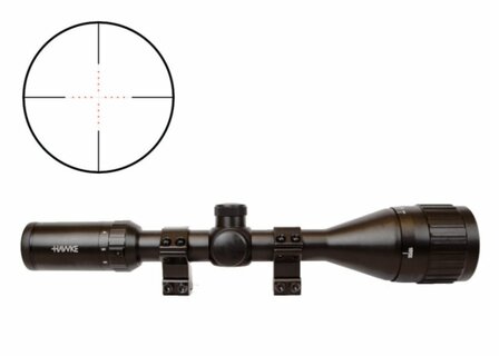 Hawke 3-12x50 AO 1&quot; IR Mil Dot 1/4 MOA