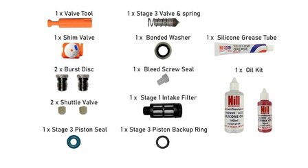 Servicekit Hill Compressor 50 uur