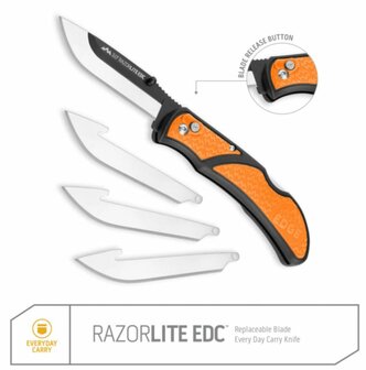 Outdoor Edge zakmes 3.0&Prime; Razorlite EDC Orange