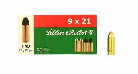 Sellier &amp; Bellot 9x21 FMJ 115 gr.