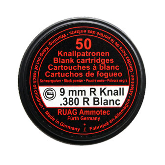 Geco Knalpatronen 9mm R/.380 R SP Zwartkruit