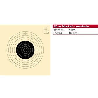 Schmid Paper Target 50m Musket, p/125 52x55, 1 Target P1000st