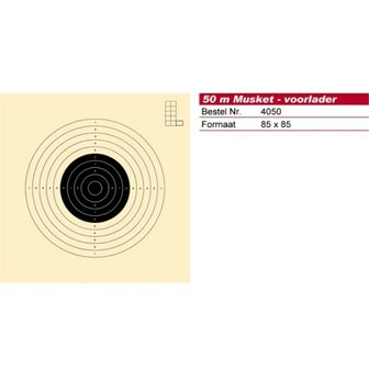 Schmid Paper Target 50m Musket, 85x85, 1 Target