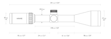 Hawke Vantage IR 4-12x50 Mildot