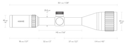 Hawke Vantage IR 3-9x50 AO Mildot