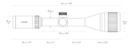 Hawke Vantage 3-9x50 AO Mildot