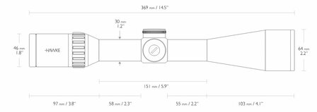 Hawke Endurance 30 WA SF 4-16x50 LR Dot (8x)