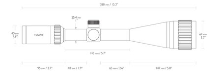 Hawke Vantage IR 4-16x50 AO Rimfire .17 HMR