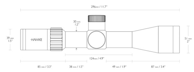 Hawke Airmax 30 SF Compact 4-16x44 AMX IR richtkruis