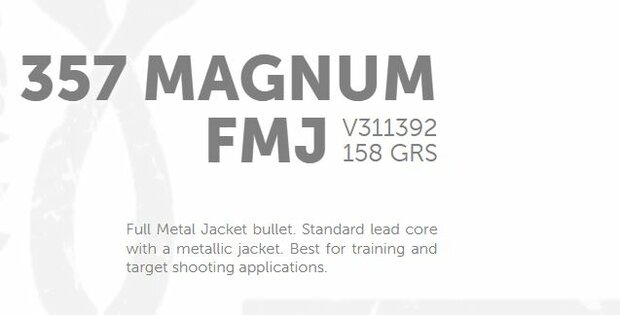 Sellier & Bellot CA .357 Magnum FMJ 158/10,3