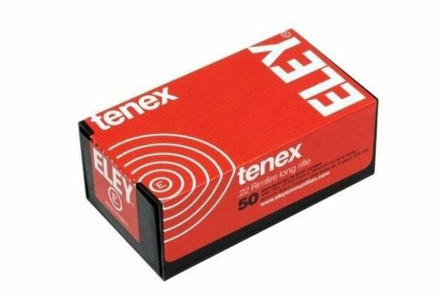 Eley Tenex Pistol Kleinkaliber Kogelpatronen .22 Lr. 40 Grain