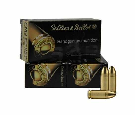 Sellier & Bellot 9x19 mm Para FMJ 124 Gr.