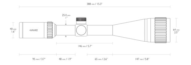 Hawke Vantage IR 4-16x50 AO Mildot