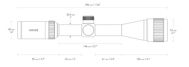 Hawke Vantage 4-12x40 AO 30/30 Duplex