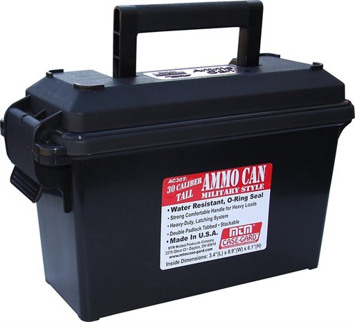 Ammo Can 30 Caliber - Tall Black