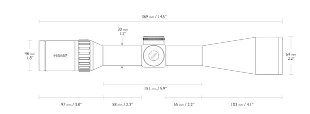 Hawke Endurance 30 WA SF 4-16x50 LRC (16x)