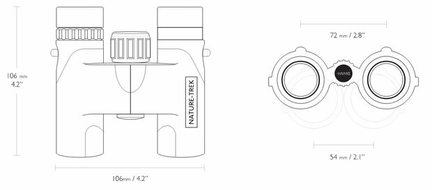 Hawke Nature-Trek 10 x 25 Green