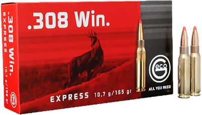 Geco express .308 Win. 20 stuks 10,7 gram / 165 grain.