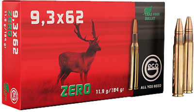 Geco Zero 9,3x62 20 stuks 11,9 gram / 184 grain.