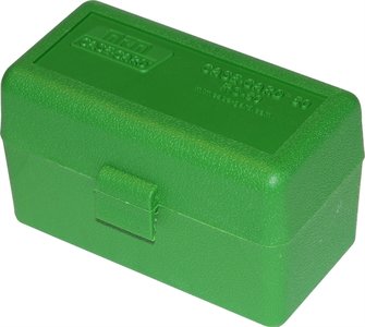 Ammo Box 50 Round Flip-Top 223 204 Ruger 6x47 Green