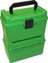 Deluxe Ammo Box 50 Round Handle 22-250 243 308 Green