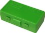 Ammo Box 50 Round Flip-Top 9mm 380 ACP Green_