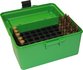 Deluxe Ammo Box 50 Round Handle 22-250 243 308 Green_